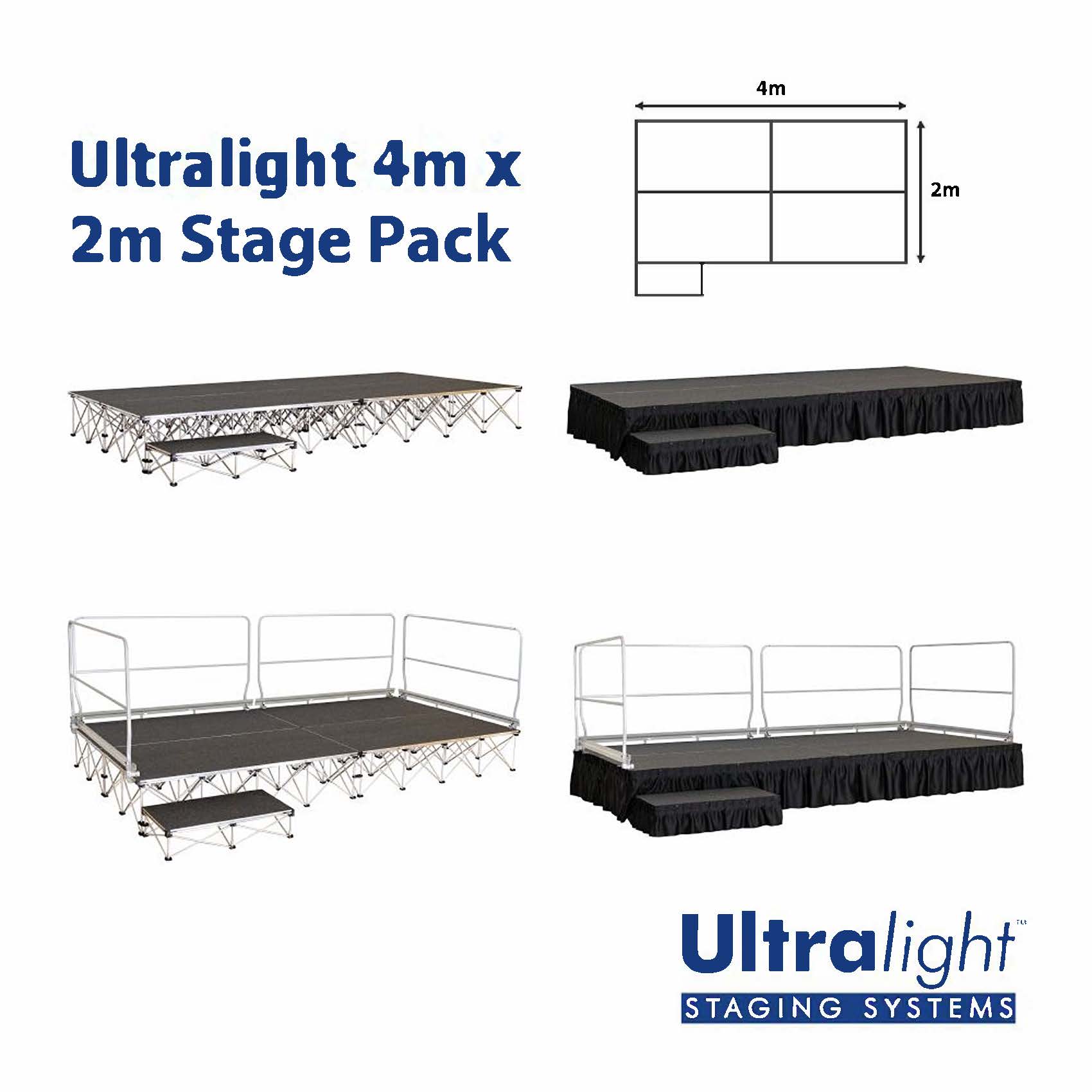 Gopak Ultralight 4m x 2m Stage Package