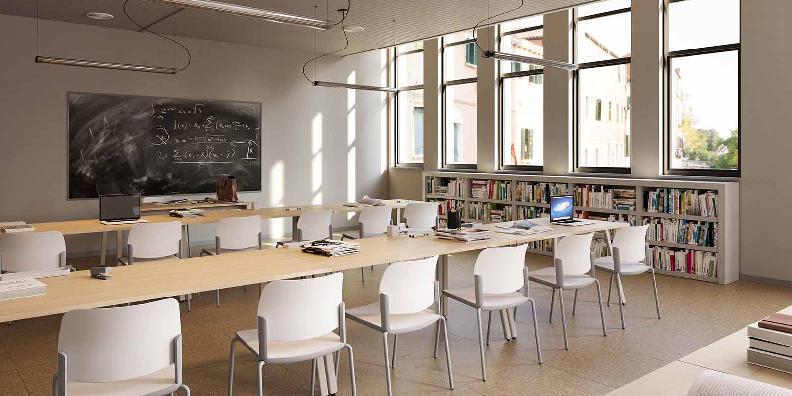 Ciao 4 Leg Chairs in Classroom
