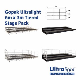 Gopak Ultralight 6m x 3m Tiered Stage Pack