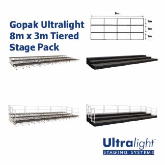 Gopak Ultralight 8m x 3m Tiered Stage Pack
