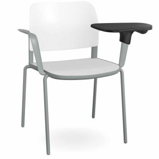 Pledge Ciao Stacking 4 Leg Chair with LH Writing Tablet