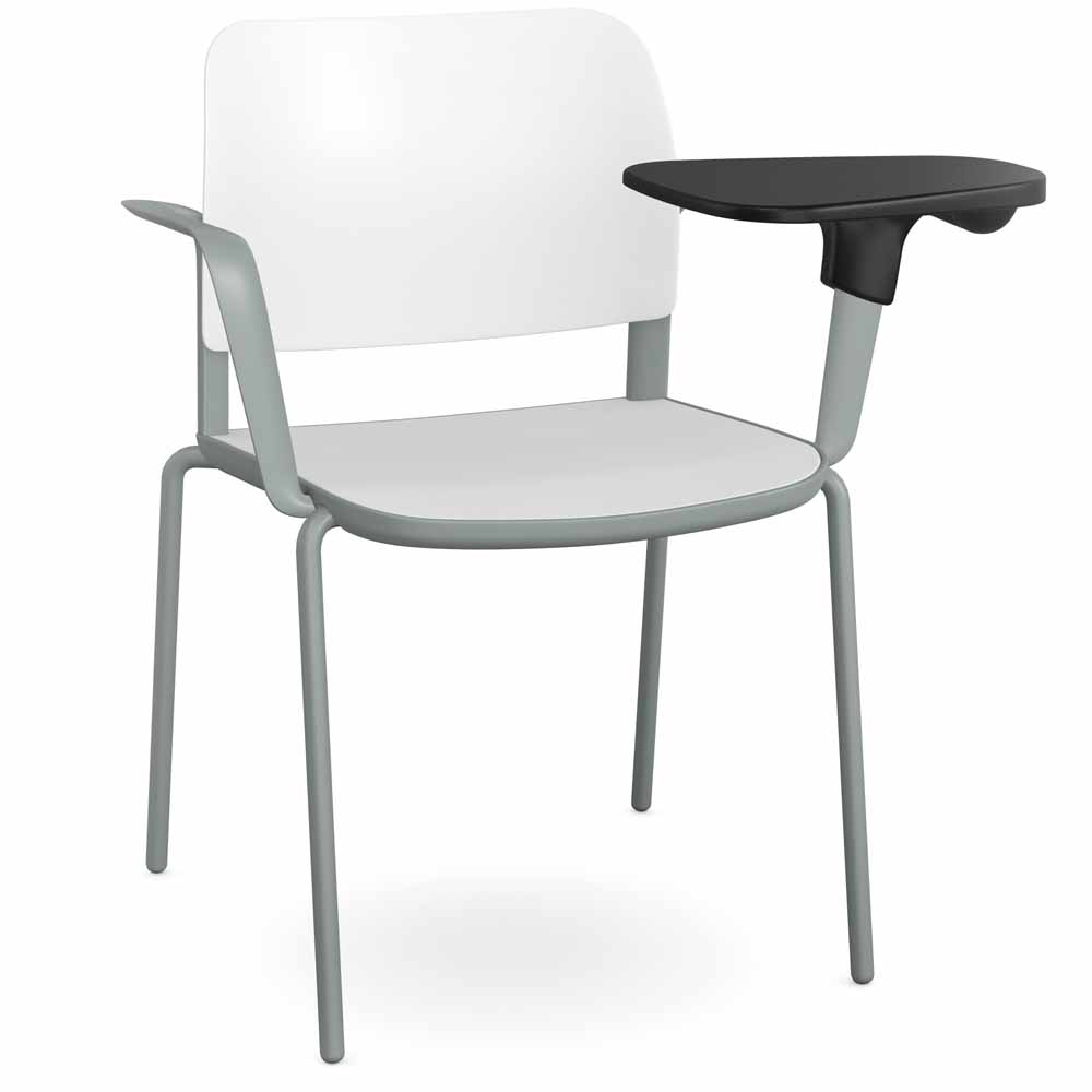 Pledge Ciao Stacking 4 Leg Chair with LH Writing Tablet