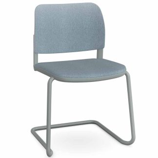 Pledge Ciao Stacking Fully Upholstered Cantilever Chair