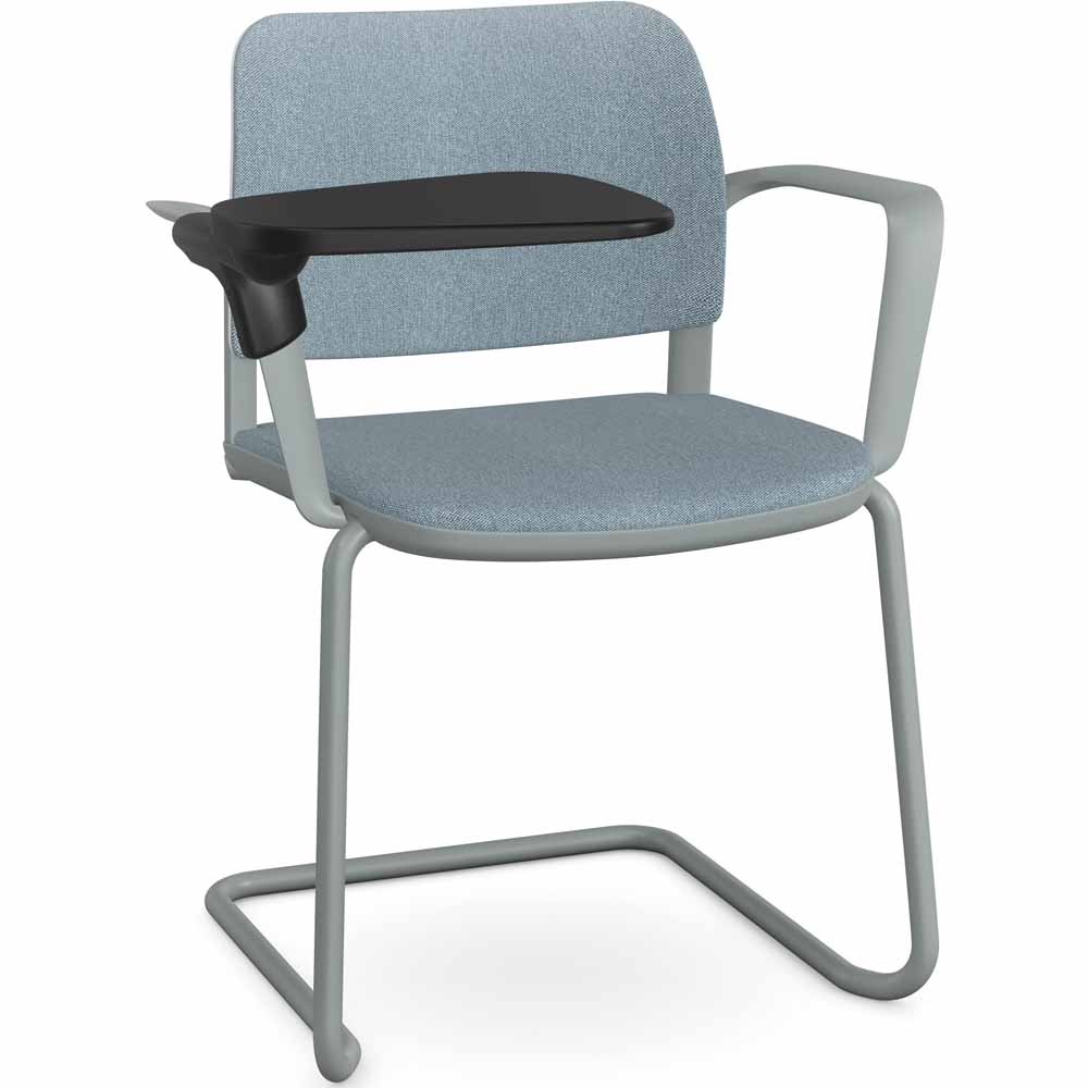Pledge Ciao StackingCantilever Chair RH Writing Tablet