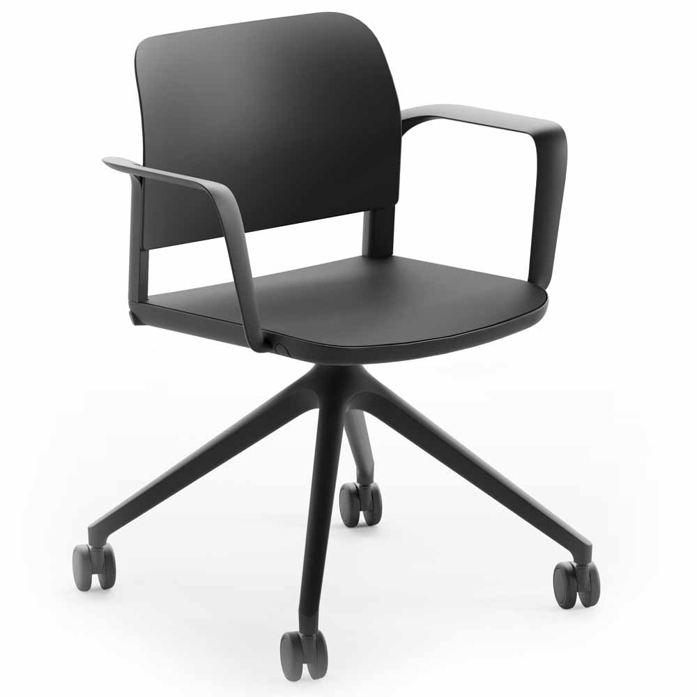 Pledge Ciao Swivel Chair with Closed Arms
