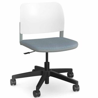Pledge Ciao Swivel Height Adjustable Chair Upholstered Seat
