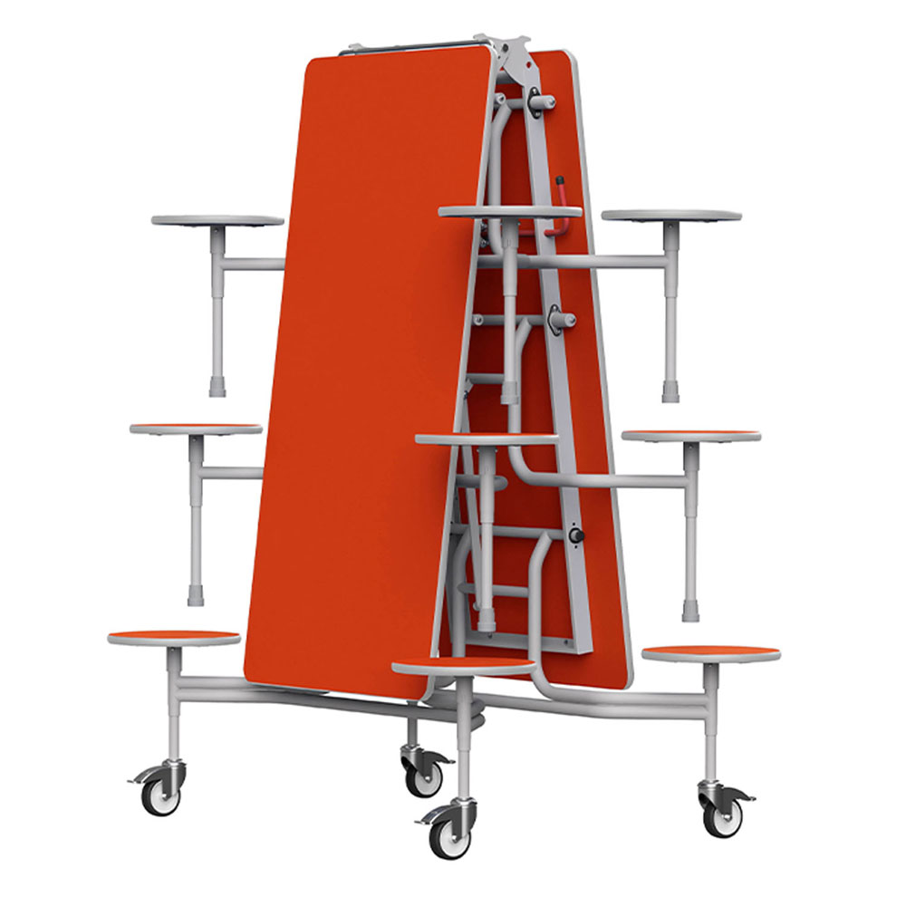 Gopak Mobile Folded Table with 12 Stools
