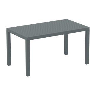 Ares Indoor Outdoor Rectangular Table Dark Grey