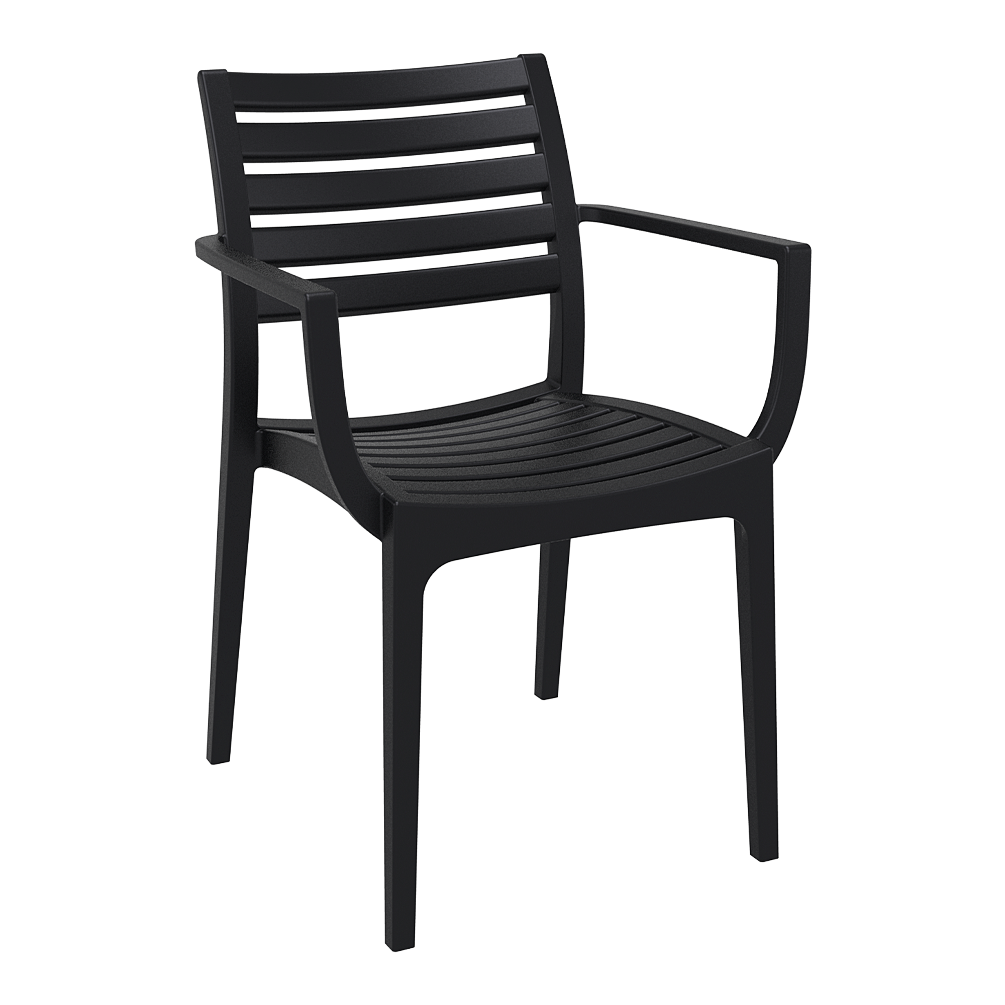 Artemis Outdoor Stacking Armchair Black
