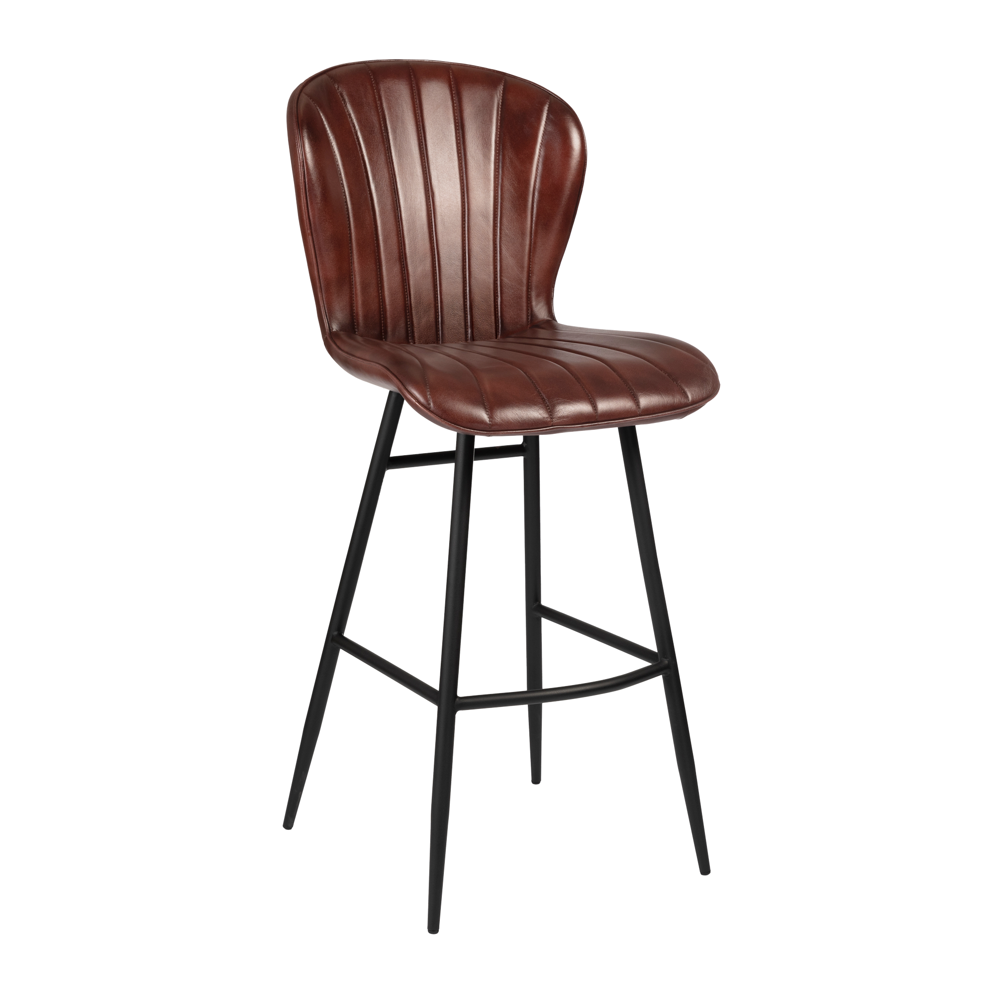 Lars Leather Bar Stool